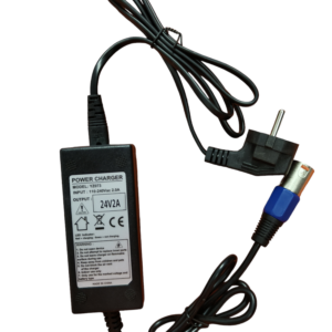 24v (29.4v) 2a Li-on akkulaturi XLR-liitin